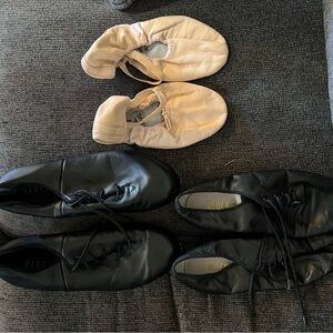 Bloch dance, tap and ballet shoes